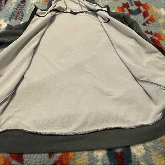 Nike Dri Fit Full Zip Hoodie Gray Men’s Size Large Athletic Drawstring Casual - Picture 10 of 14